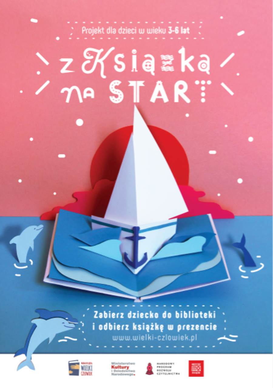 mala ksiazka, wielki czlowiek - plakat